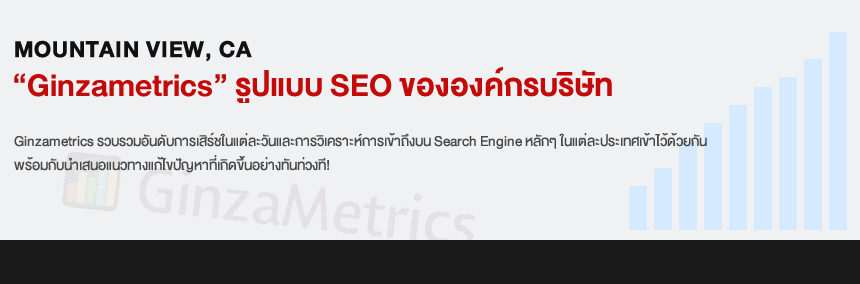 Ginzametrics รูปแบบ SEO ขององค์กรบริษัท